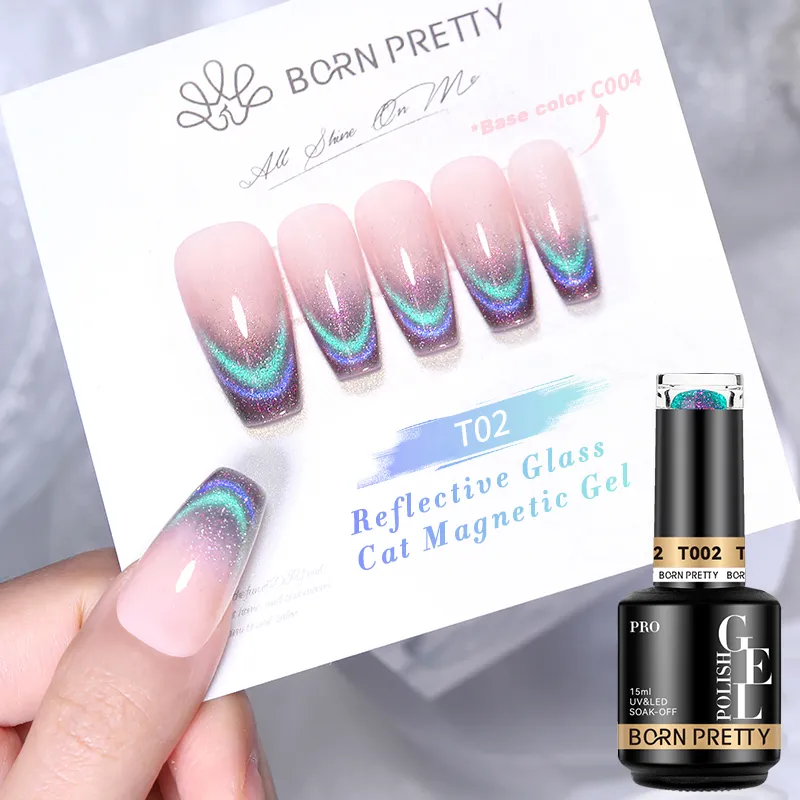 BORN PRETTY PRO UV/LED gél lakk 15 ml - T002 - Rainbow Reflective