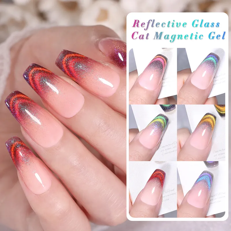 BORN PRETTY PRO UV/LED gél lakk 15 ml - T005 - Rainbow Reflective