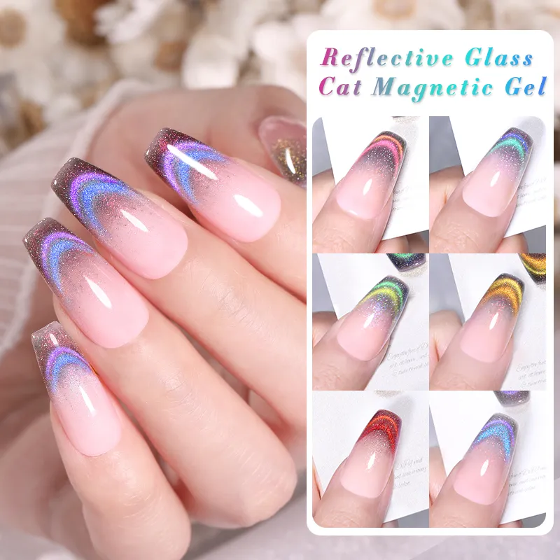 BORN PRETTY PRO UV/LED gél lakk 15 ml - T006 - Rainbow Reflective