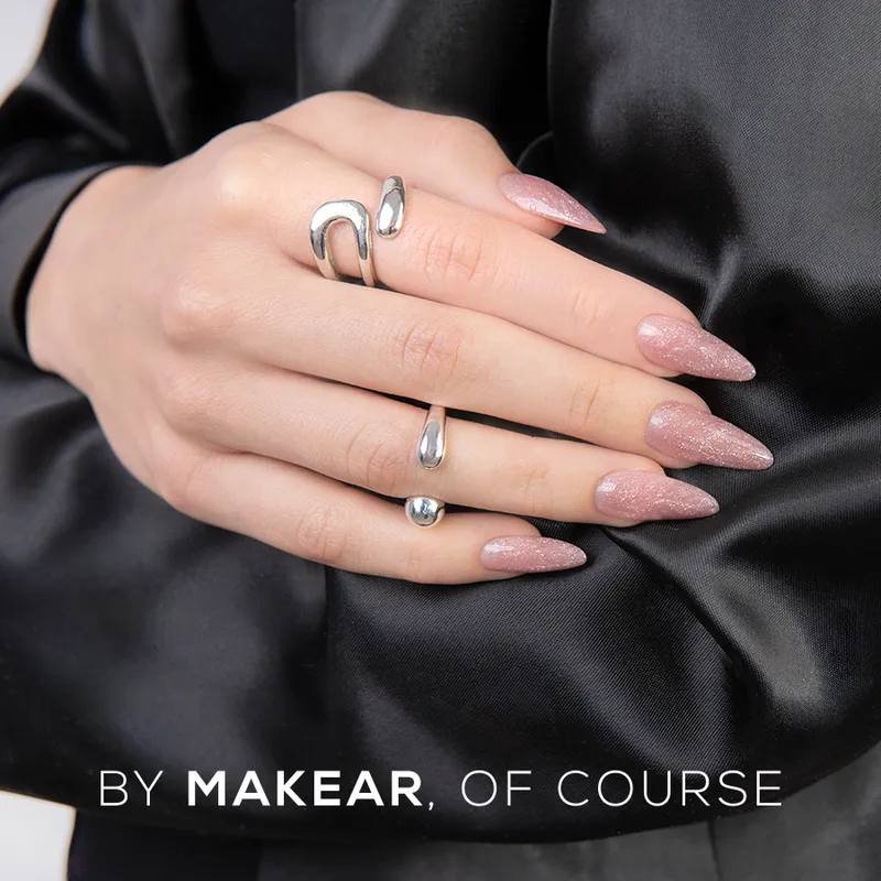 MAKEAR Challengel Builder Gel 15ml - No.HG14 Rose Shimmer