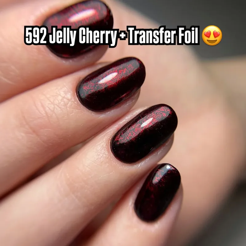 SEMILAC UV/LED Gél Lakk 7ml - 592 - Jelly Cherry (áttetsző)