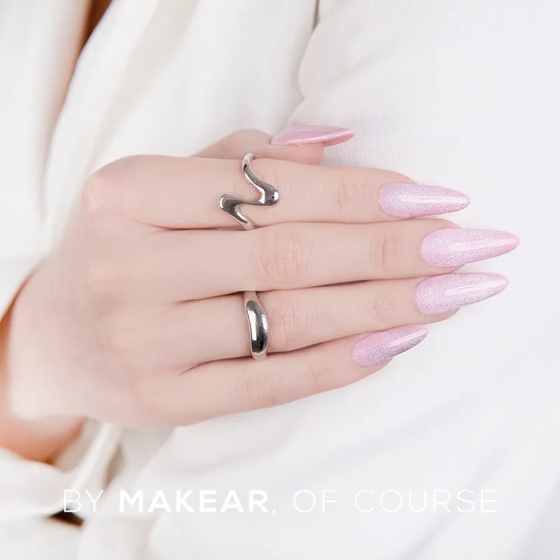MAKEAR No Wipe Top 8 ml - Cat Eye Silver