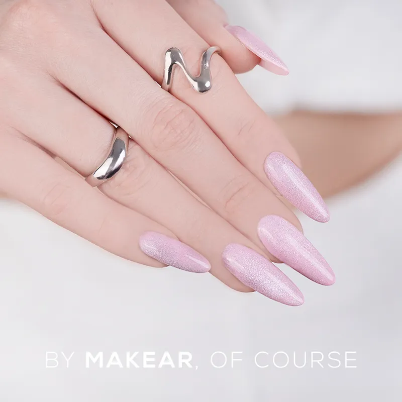 MAKEAR No Wipe Top 8 ml - Cat Eye Silver