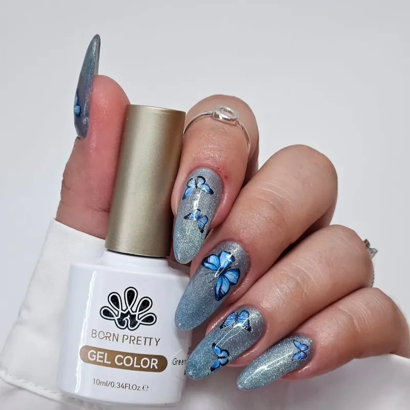 BORN PRETTY Green Cat Magnetic UV/LED gél lakk 10 ml - GCM05