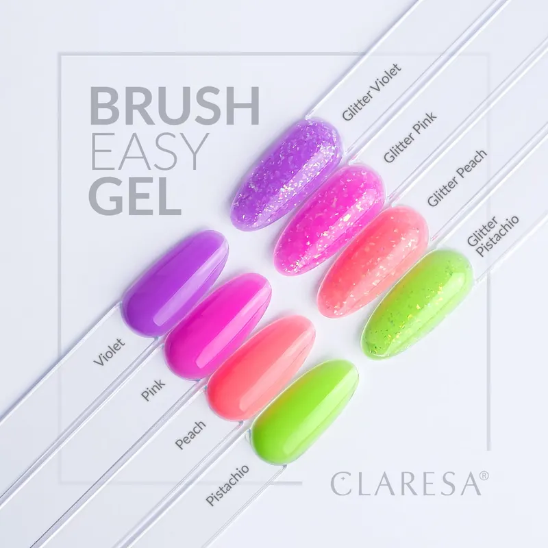 CLARESA UV/LED Brush Easy Gel 5g - Peach