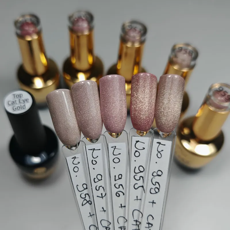 MAKEAR No Wipe Top 8 ml - Cat Eye Gold