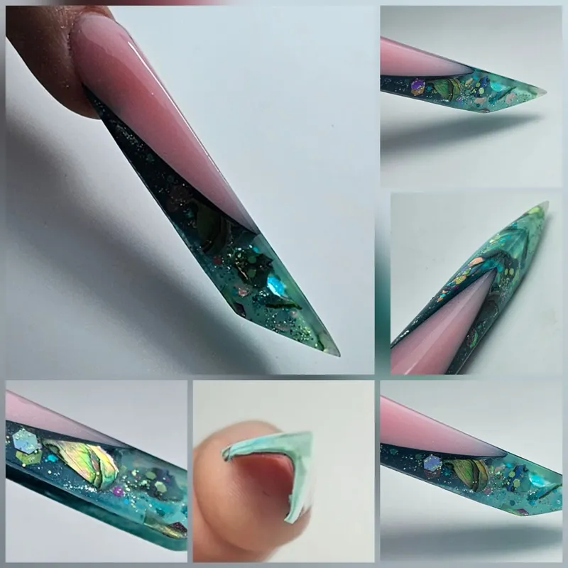 Poly Gél Tip szett - 120 db - No.05 -  Edge