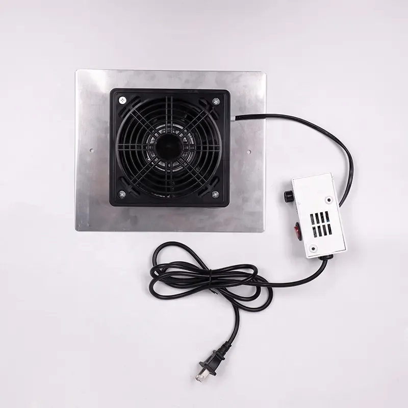 Asztalba beépíthető porelszívó 60W   *A védőrács síkban van az asztallal