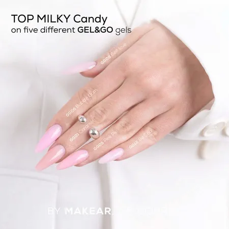 MAKEAR No Wipe Top 8 ml - MILKY CANDY