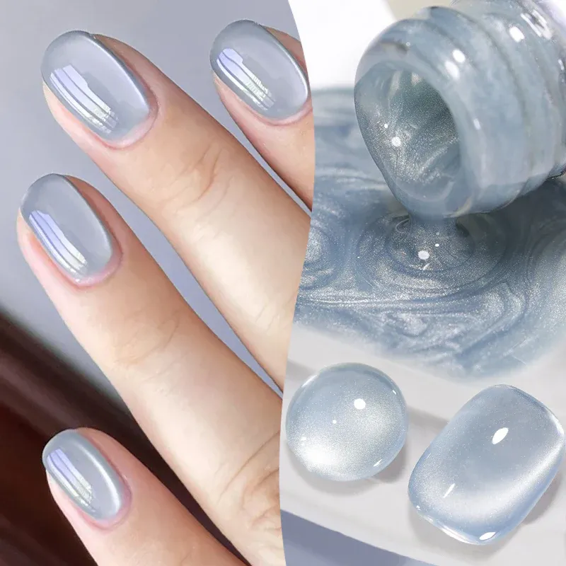 Born Pretty Cat Magnetic UV/LED gél lakk 10 ml - MY129 - Haze Blue