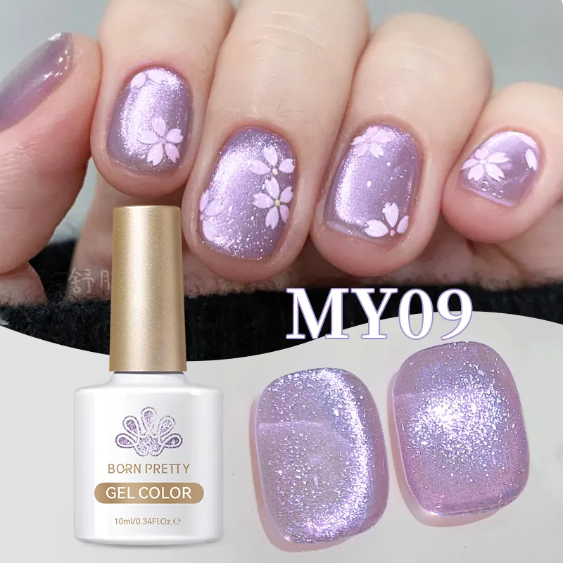 Born Pretty Cat Magnetic UV/LED gél lakk 10 ml - MY09 - Light Flow