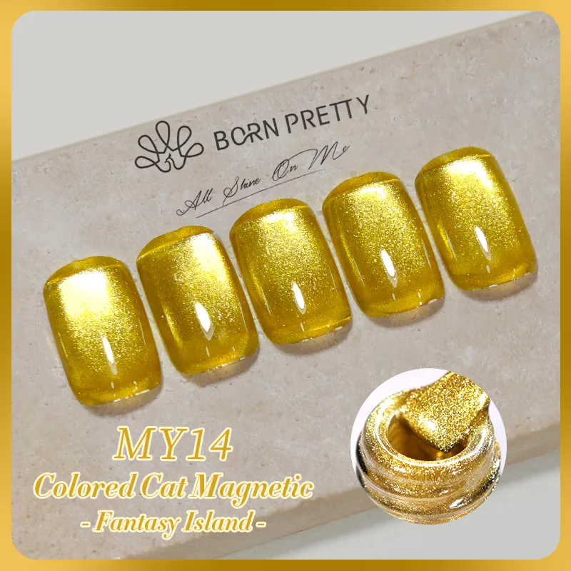 Born Pretty Cat Magnetic UV/LED gél lakk 10 ml - MY14 - Fantasy Island 