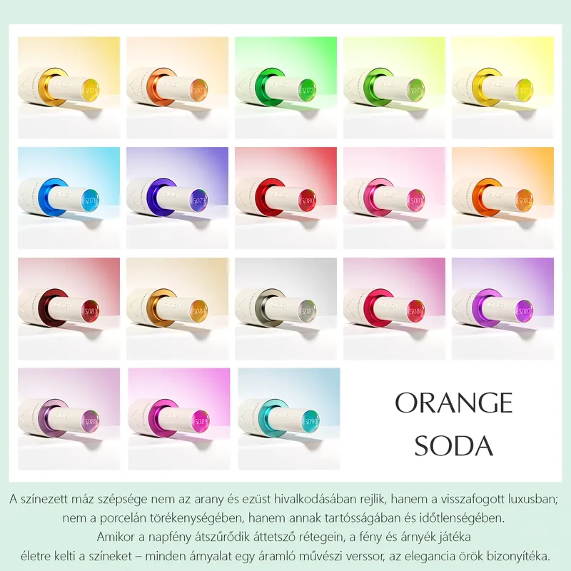Venalisa UV/LED Gél Lakk szett - V5 - Orange Soda - 18 db szín