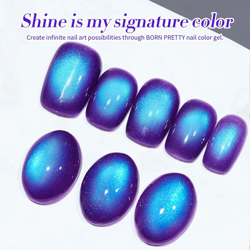 Born Pretty Cat Magnetic UV/LED gél lakk 10 ml - Fruit Basket - MY297 - Blueberry