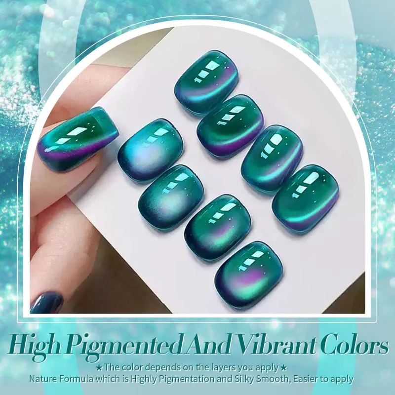 Born Pretty Cat Magnetic UV/LED gél lakk 10 ml - MY25 - Dreamy Sea