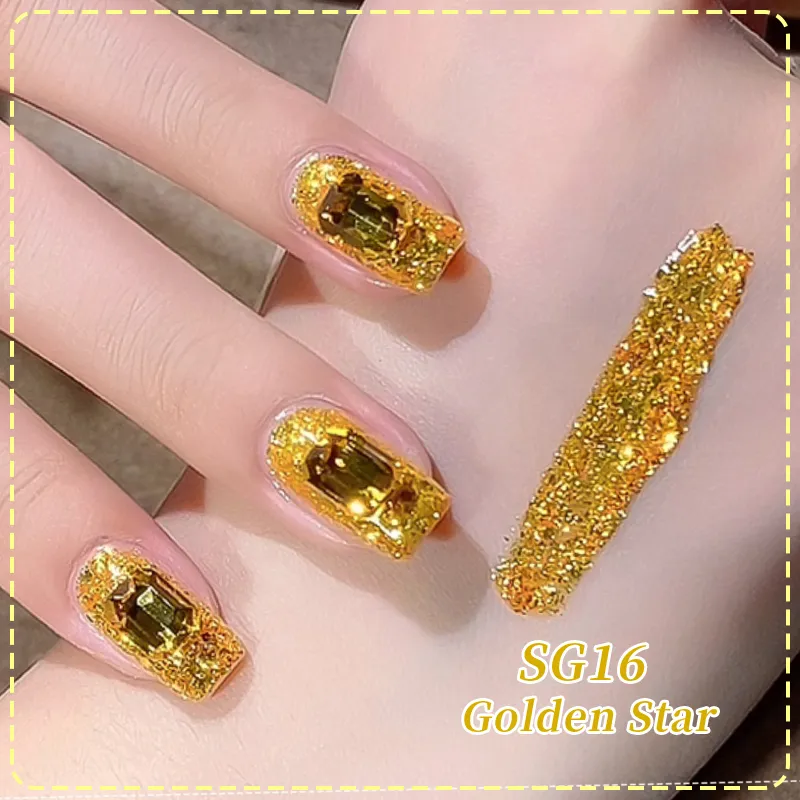 Born Pretty UV/LED gél lakk 10 ml - SG16 - Golden Star