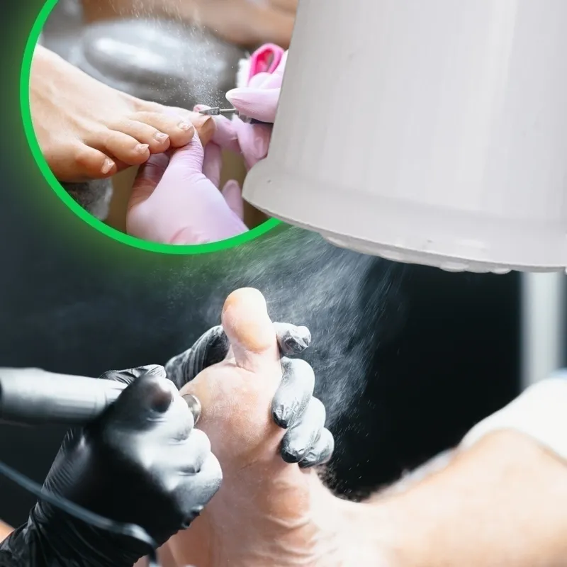 Professzionális 2-in-1 porelszívó és lámpa - 80W - ingyenes extra állvánnyal