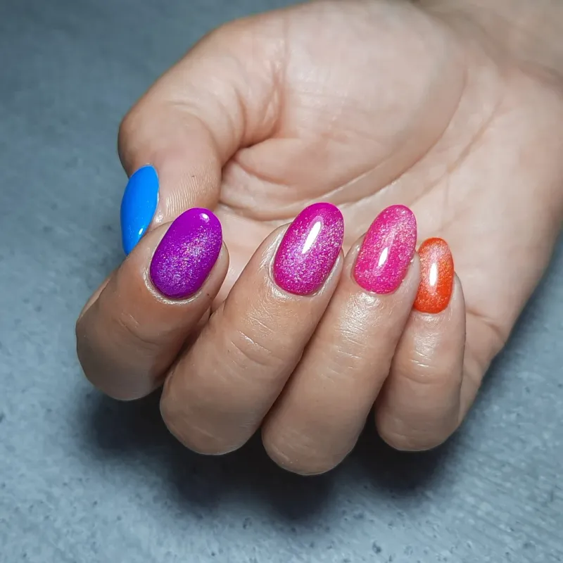 Born Pretty Rainbow Cat Eye UV/LED effekt gél lakk - 10ml