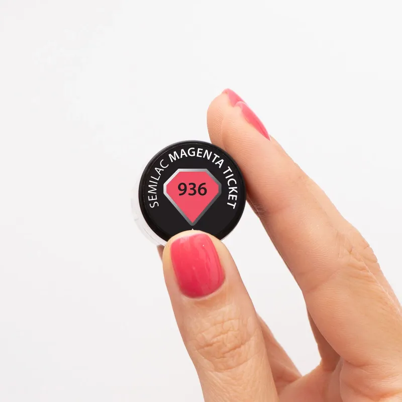 SEMILAC UV/LED Gél Lakk 7ml - 936 - Magenta Ticket