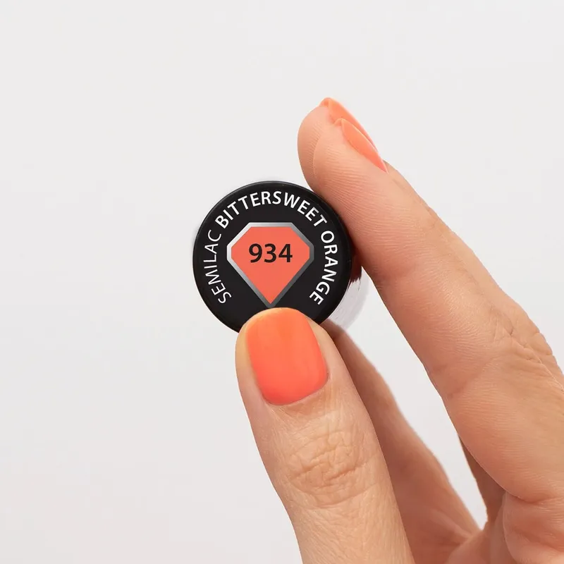 SEMILAC UV/LED Gél Lakk 7ml - 934 - Bittersweet Orange