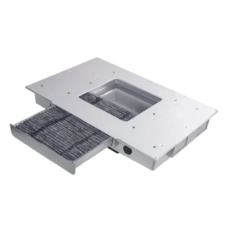 Asztalba beépíthető porelszívó - kazettás kialakítás