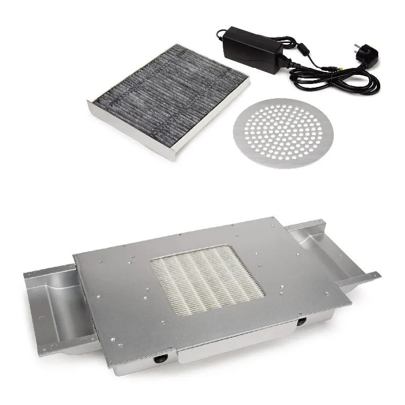 Asztalba beépíthető porelszívó - kazettás kialakítás