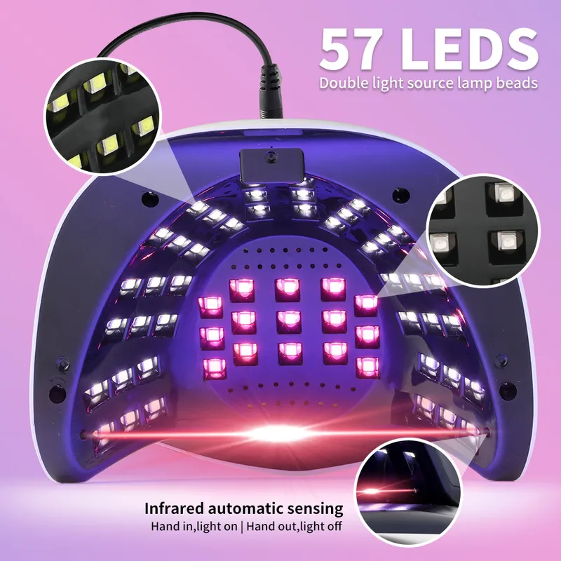 SUN S12 UV/LED Műkörmös Lámpa - 57 LED