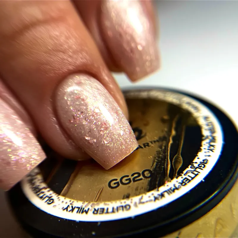 MAKEAR Gel&Go Builder Gél No.GG20 Milky Glitter 50ml