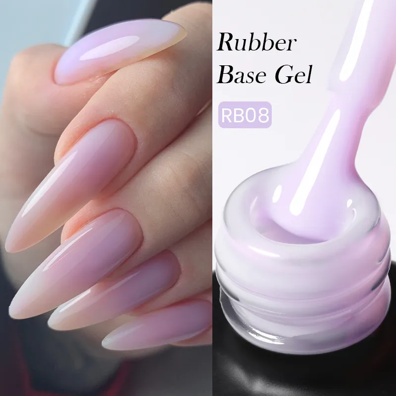Born Pretty PRO - Rubber Base Gél szett - 6x15 ml (RB02, RB08, RB14, RB15, RB16, RB18)