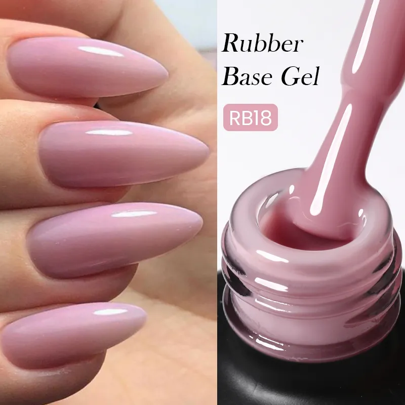 Born Pretty PRO - Rubber Base Gél szett - 6x15 ml (RB02, RB08, RB14, RB15, RB16, RB18)