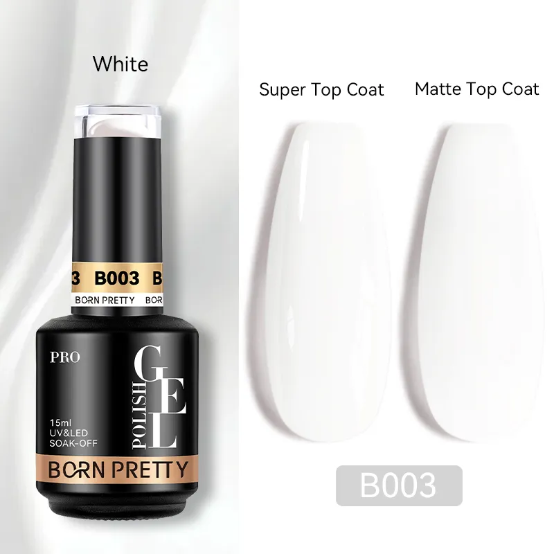 Born Pretty Pro HEMA FREE Quick Building Gel 15 ml - B003 - Fehér