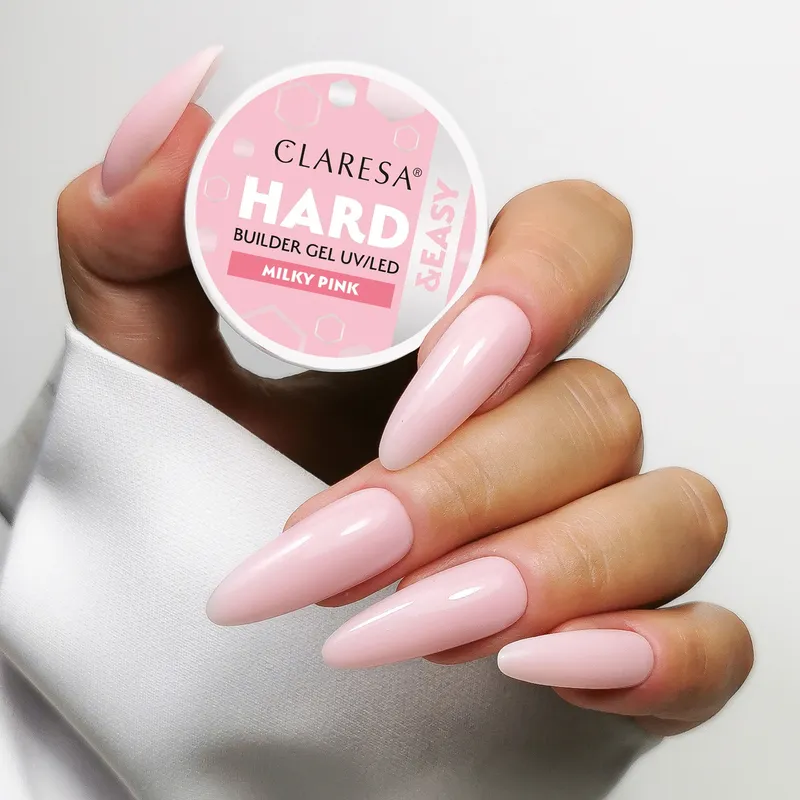CLARESA Hard&Easy Builder Gél 45g - Milky Pink