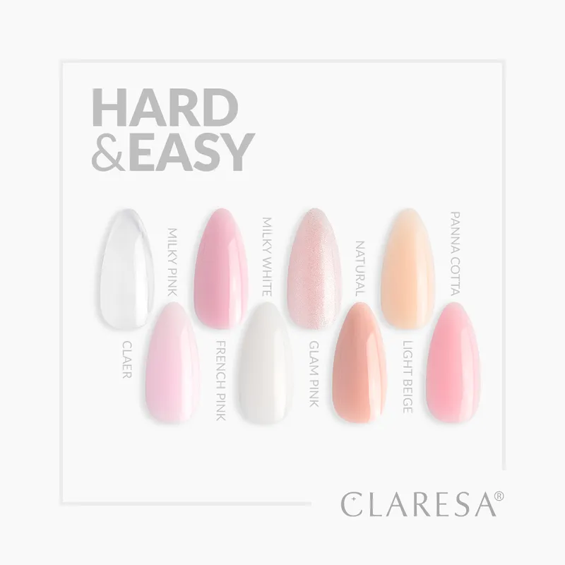 CLARESA Hard&Easy Builder Gél 45g - Light Beige