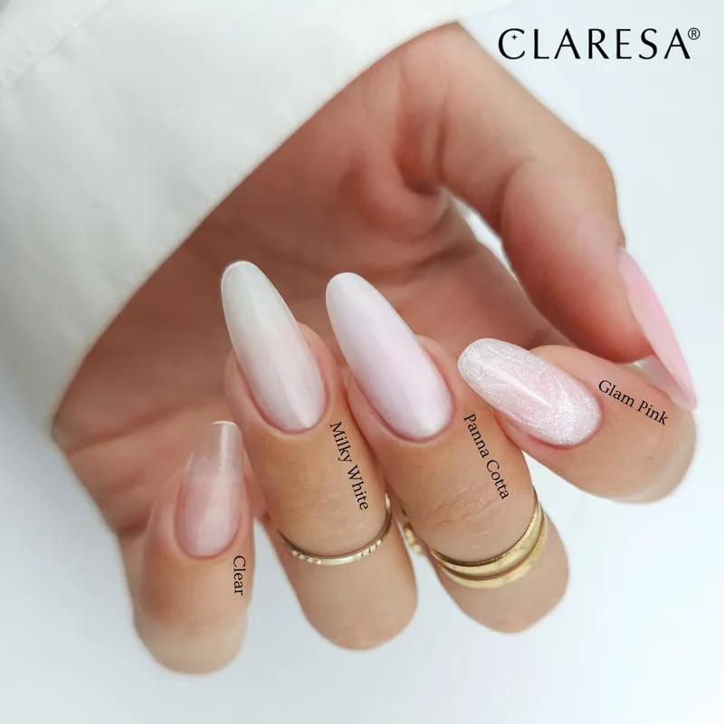 CLARESA Hard&Easy Builder Gél 12g - Milky White