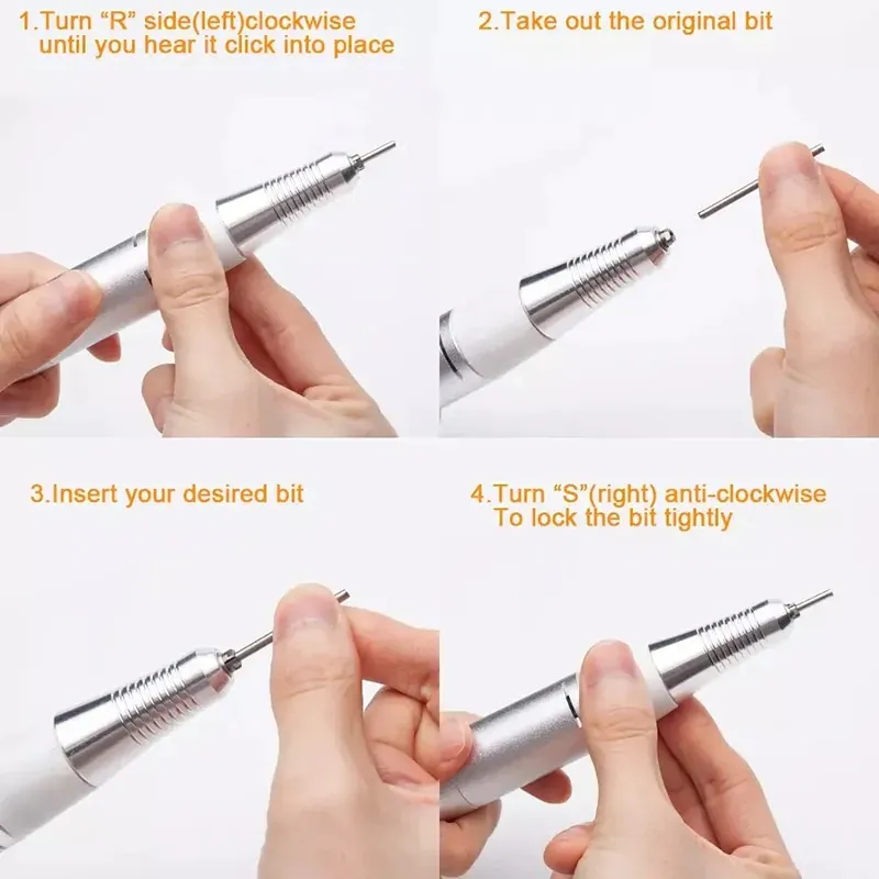 DM-202 - Műköröm csiszológép készlet (fehér) 20W