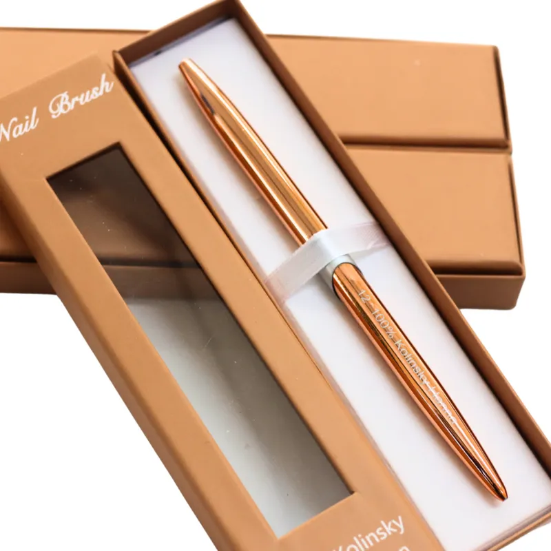 Prémium 100% Kolinsky porcelán ecset #10 Rosegold