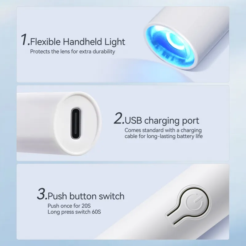 Born Pretty mini UV/LED lámpa - henger alakú