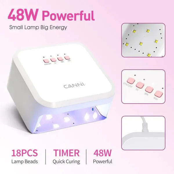 CANNI UV/LED Műkörmös Lámpa - 18 LED