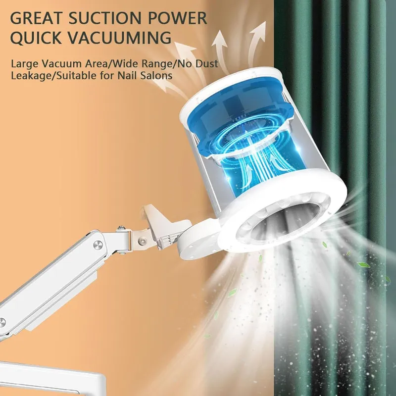 Professzionális 2-in-1 porelszívó és lámpa - 80W - ingyenes extra állvánnyal