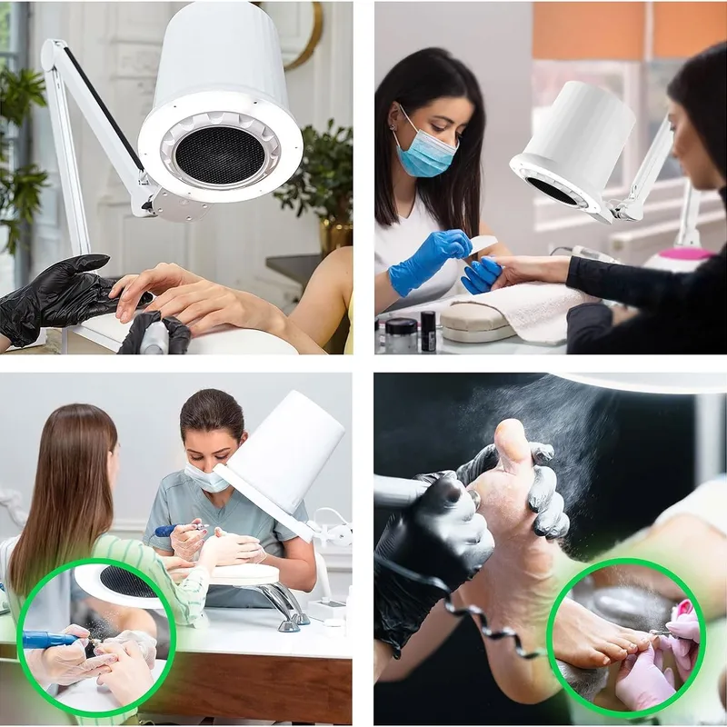 Professzionális 2-in-1 porelszívó és lámpa - 80W - ingyenes extra állvánnyal