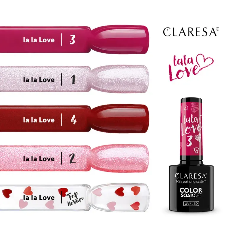CLARESA UV/LED gél lakk 5g - La La Love 2