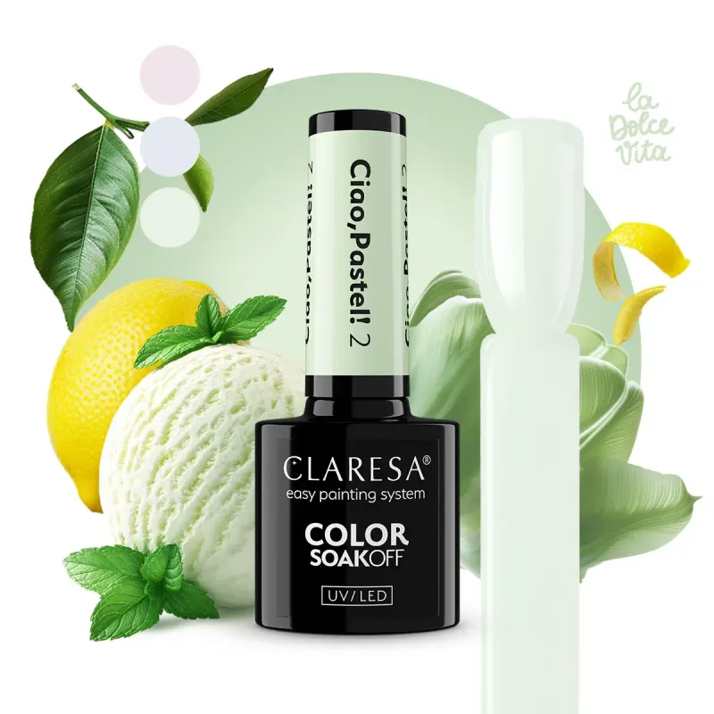 CLARESA UV/LED gél lakk 5g - Ciao, Pastel! 02