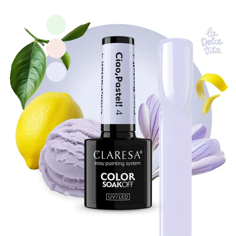 CLARESA UV/LED gél lakk 5g - Ciao, Pastel! 04