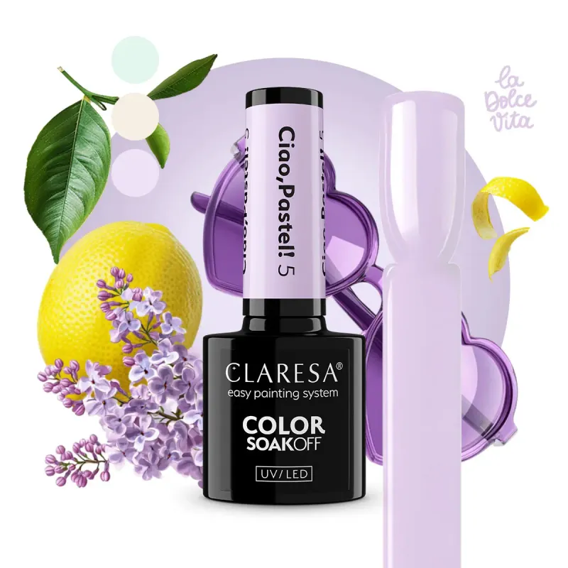 CLARESA UV/LED gél lakk 5g - Ciao, Pastel! 05
