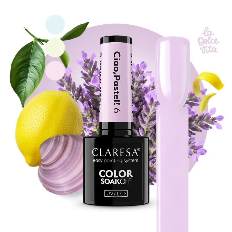CLARESA UV/LED gél lakk 5g - Ciao, Pastel! 06