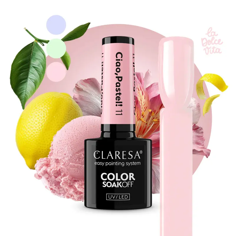 CLARESA UV/LED gél lakk 5g - Ciao, Pastel! 11