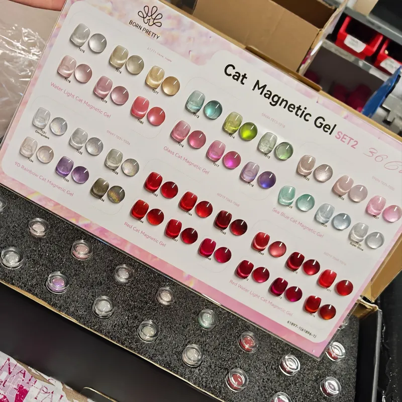 BORN PRETTY Pro UV/LED Cat Eye Gél Lakk szett - 36 db + paletta