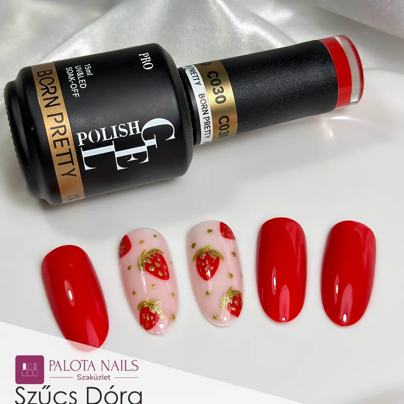 Born Pretty Pro UV/LED HEMA FREE gél lakk 15 ml - C030 - Madrid Red