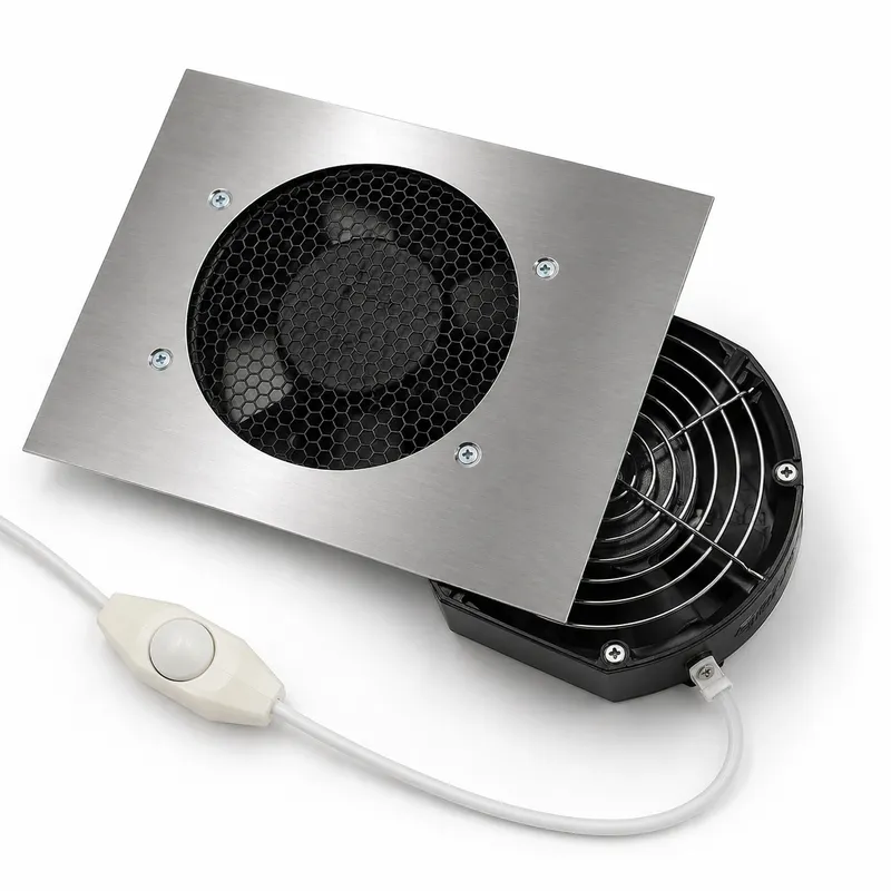 Asztalba beépíthető porelszívó 80W - ezüst