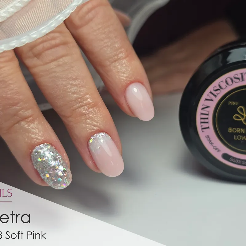 BORN PRETTY PRO Soft Gel építőzselé 30 ml - SG03 - Soft Pink